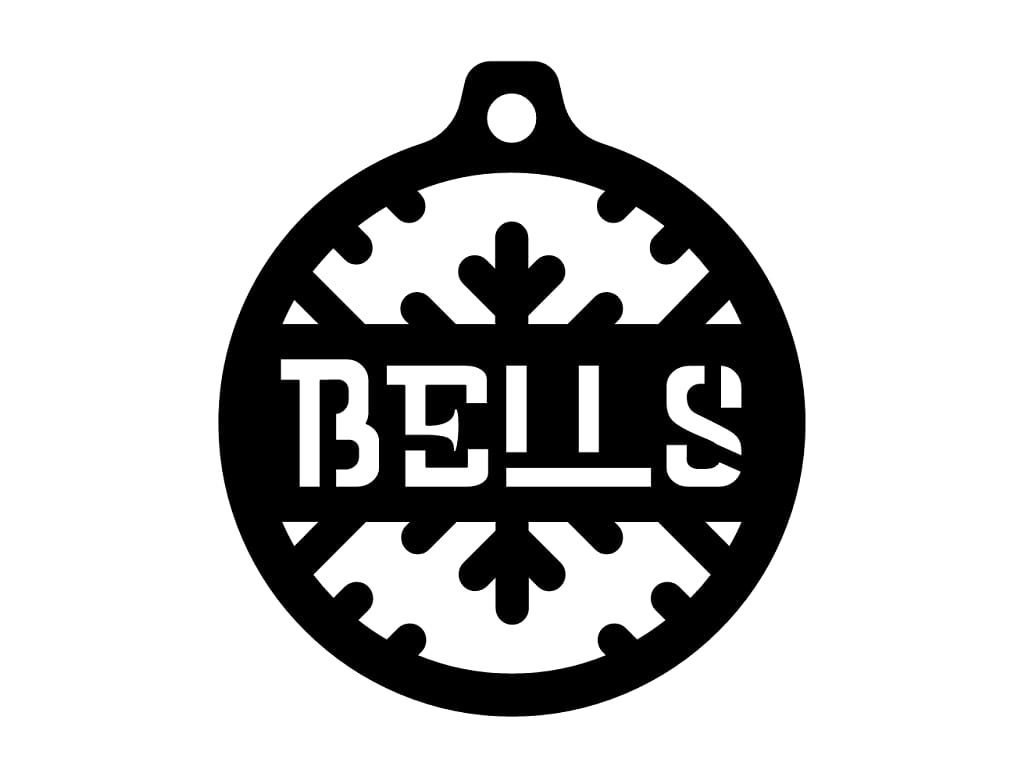 Laser Cut Bells Christmas Tree Bauble