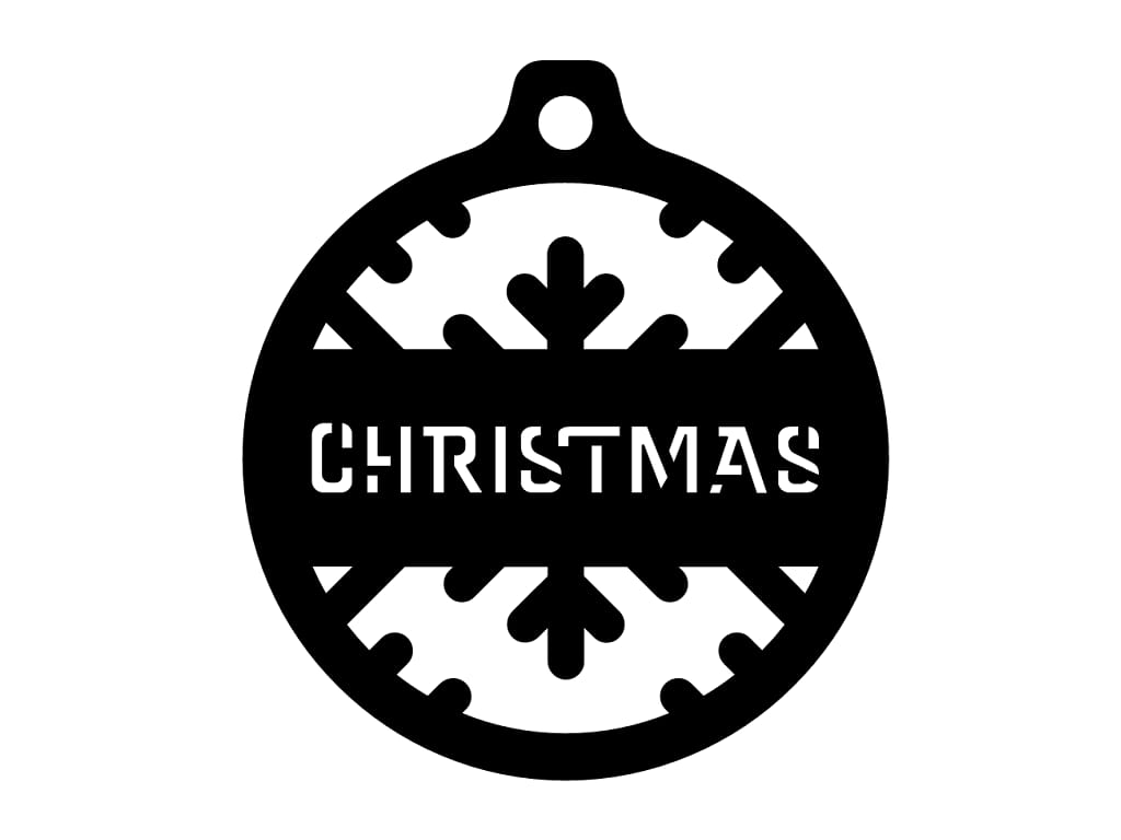 Laser Cut Christmas Tree Hanging Ball