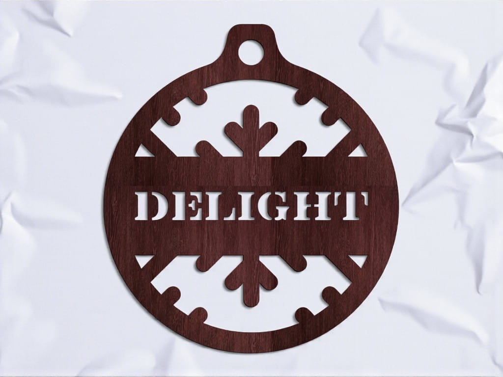 Laser Cut Delight Christmas Ornament