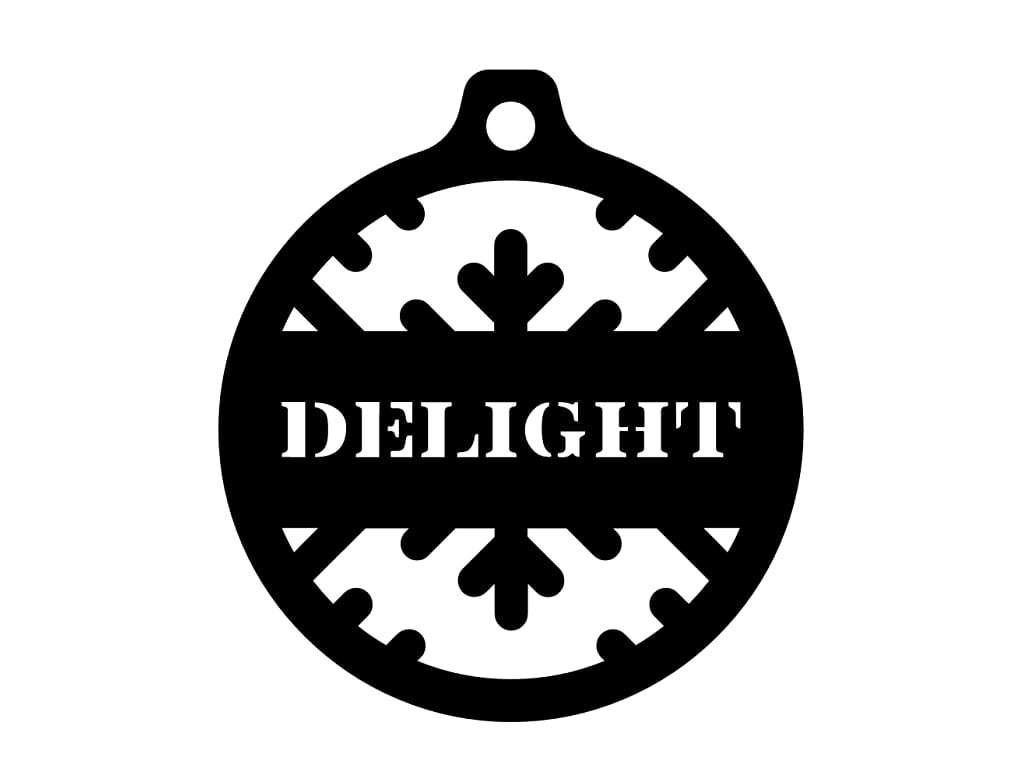 Laser Cut Delight Christmas Ornament