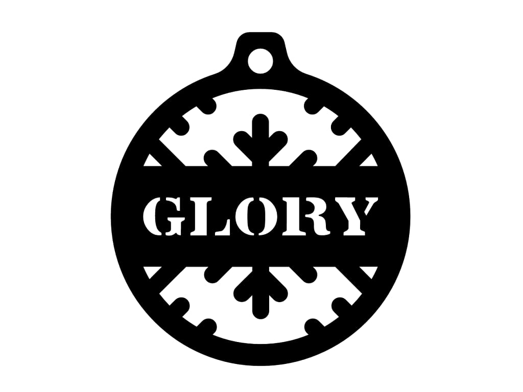 Laser Cut Glory Christmas Ornament
