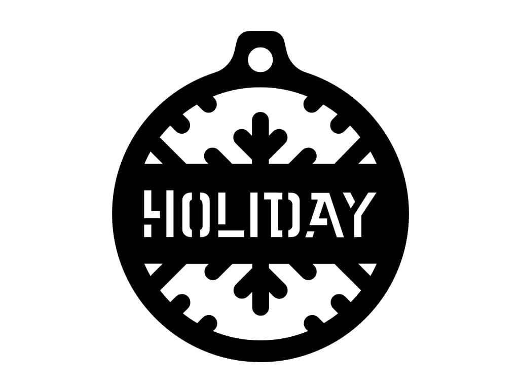 Laser Cut Holiday Christmas Bauble