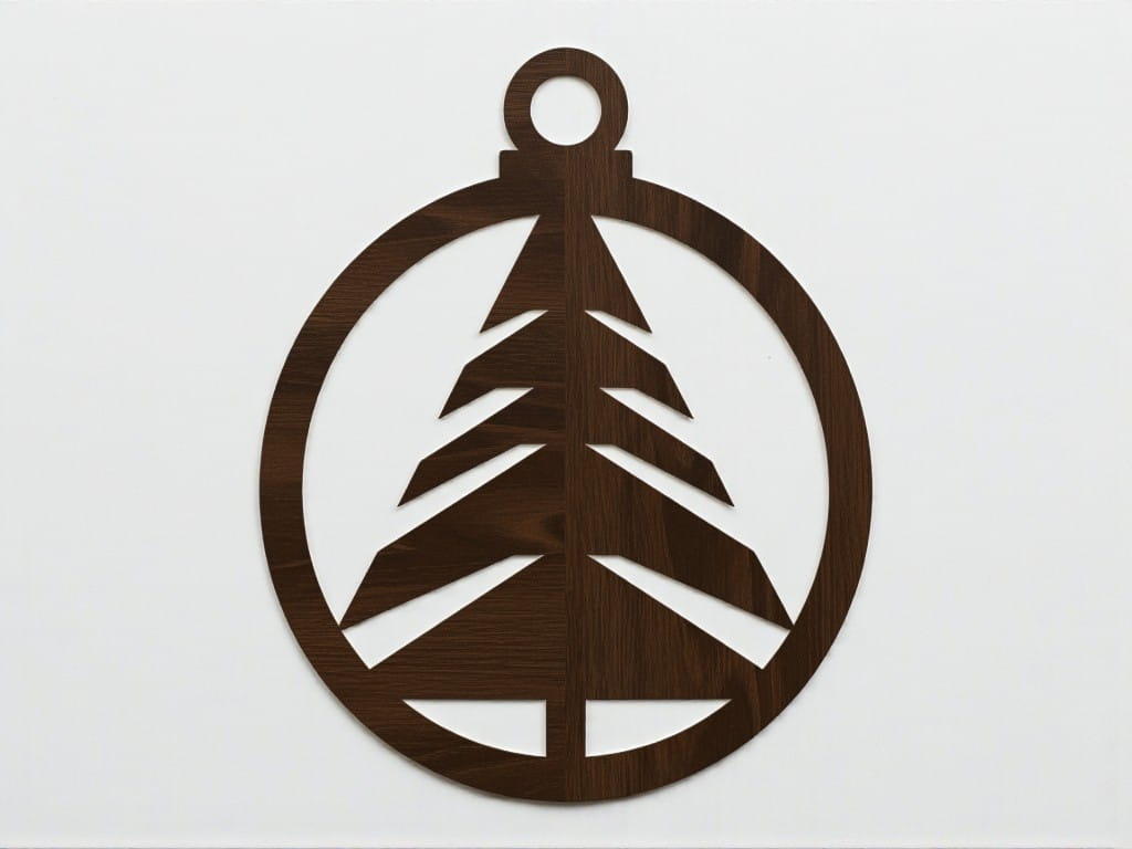 Laser Cut Decorative Christmas Tree Hanging Ball
