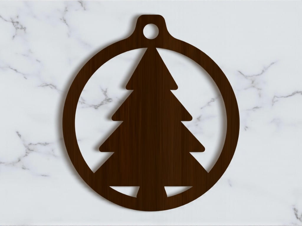 Laser Cut Christmas Bauble Christmas Tree Ornament