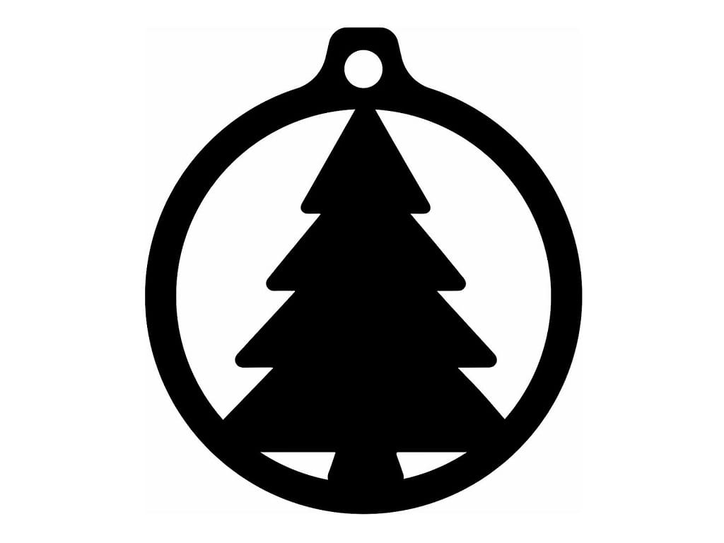Laser Cut Christmas Bauble Christmas Tree Ornament