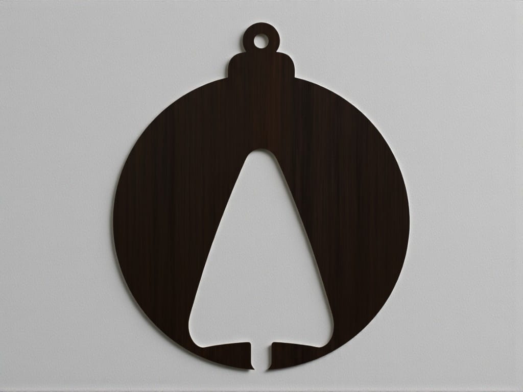 Laser Cut Christmas Tree Hanging Decoration