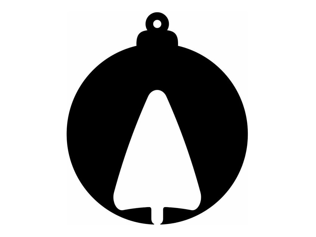 Laser Cut Christmas Tree Hanging Decoration