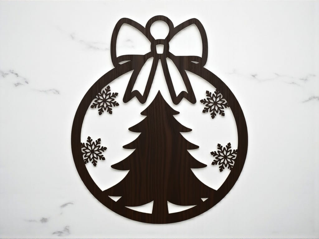 Laser Cut Decorative Christmas Tree Ornament