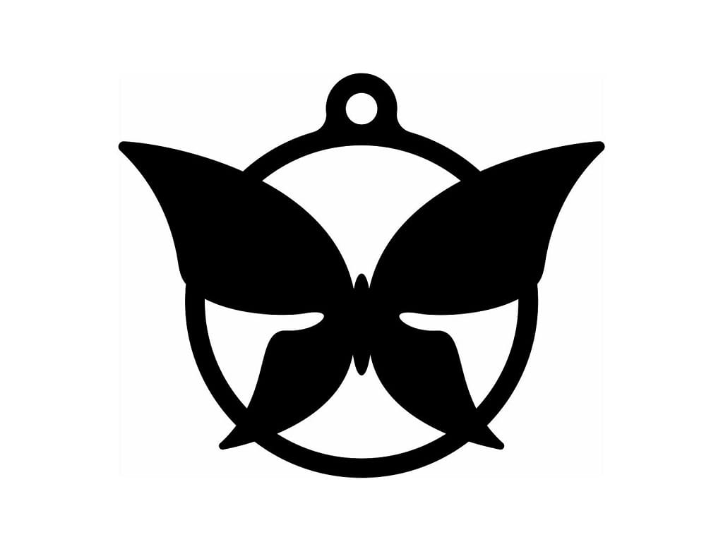 Laser Cut Butterfly Christmas Tree Ball