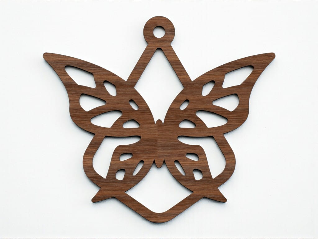 Laser Cut Butterfly Xmas Tree Decoration