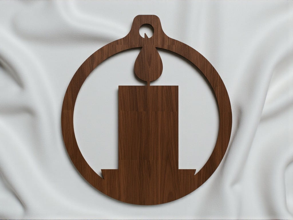 Laser Cut Candle Christmas Tree Ball