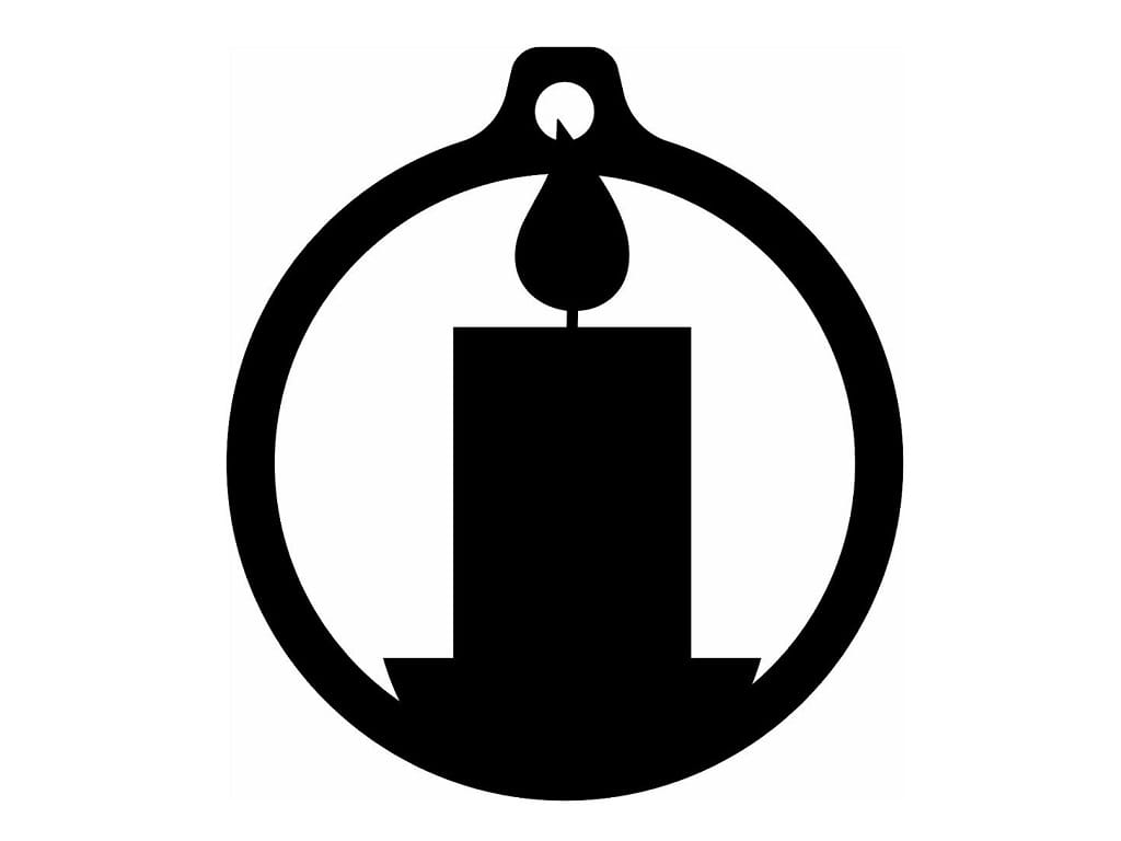 Laser Cut Candle Christmas Tree Ball