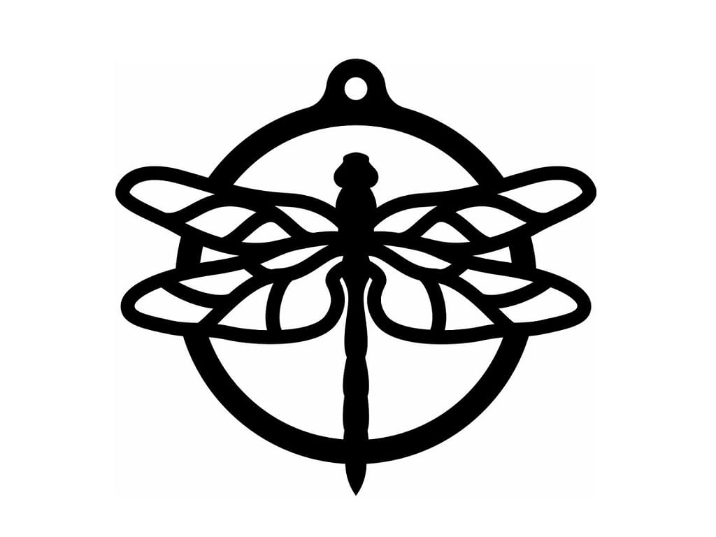 Laser Cut Dragonfly Christmas Tree Ornament