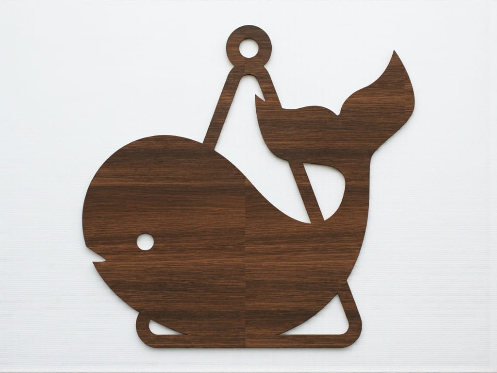 Laser Cut Whale Christmas Tree Ornament
