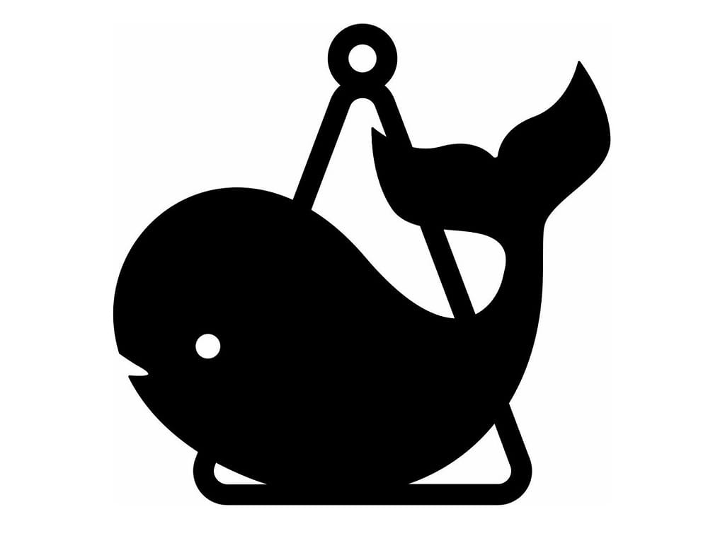 Laser Cut Whale Christmas Tree Ornament