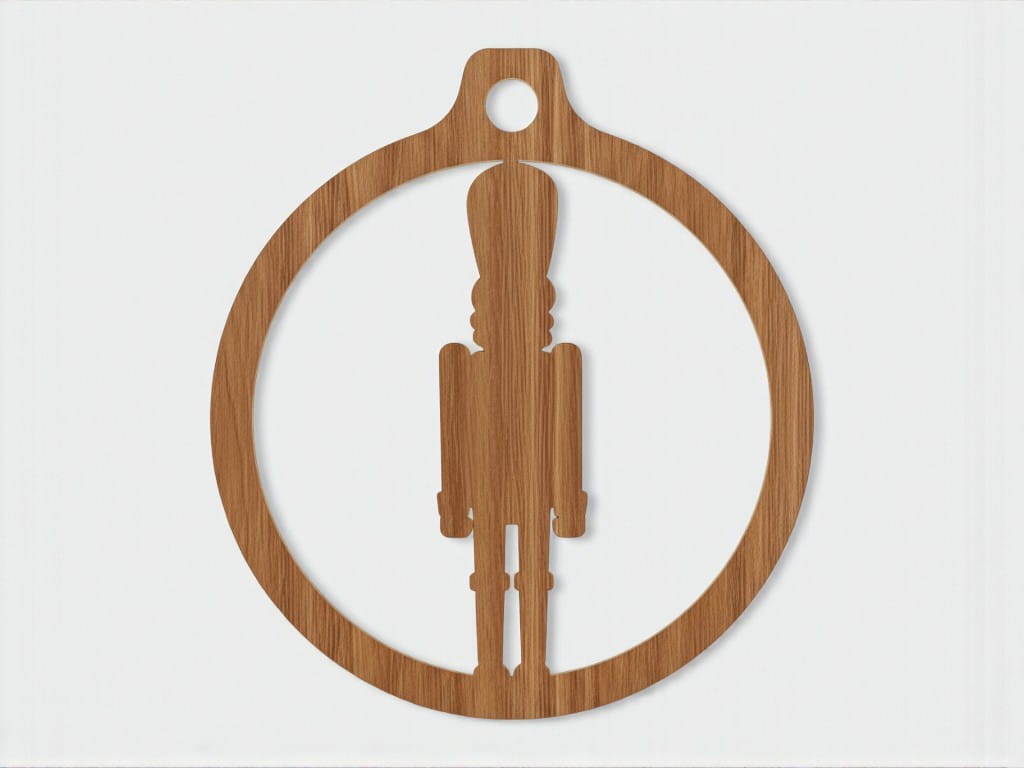 Laser Cut Nutcracker Christmas Bauble