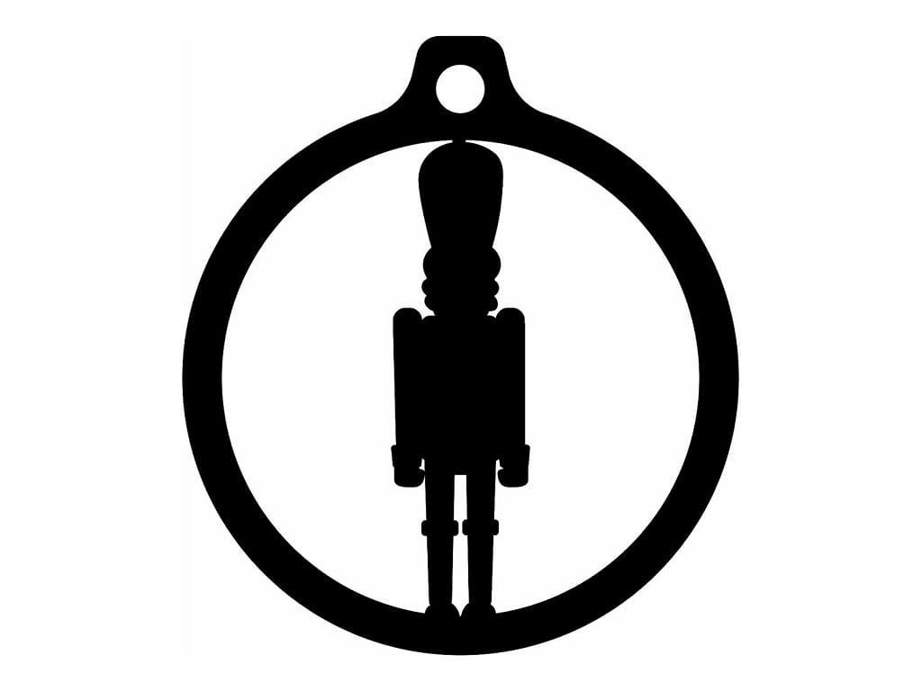 Laser Cut Nutcracker Christmas Bauble