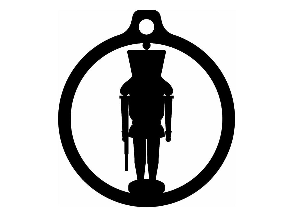 Laser Cut Nutcracker Christmas Tree Ornament