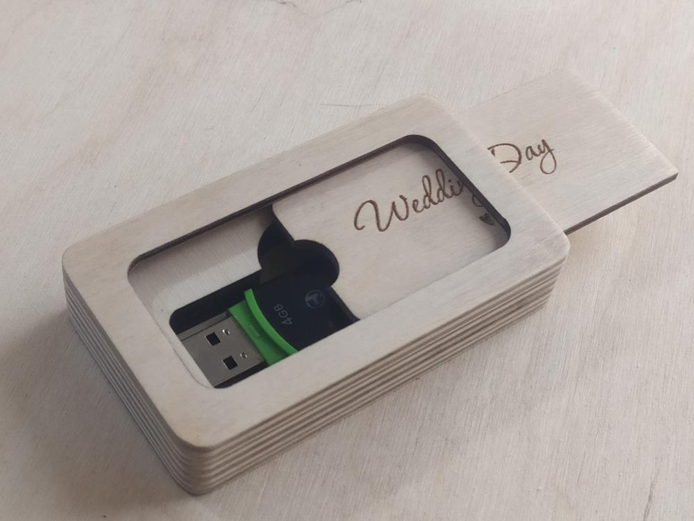 Laser Cut Wedding USB Flash Drive Box