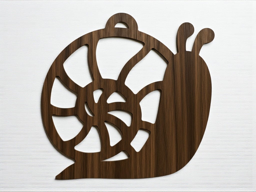 Laser Cut Snail Christmas Tree Ornament