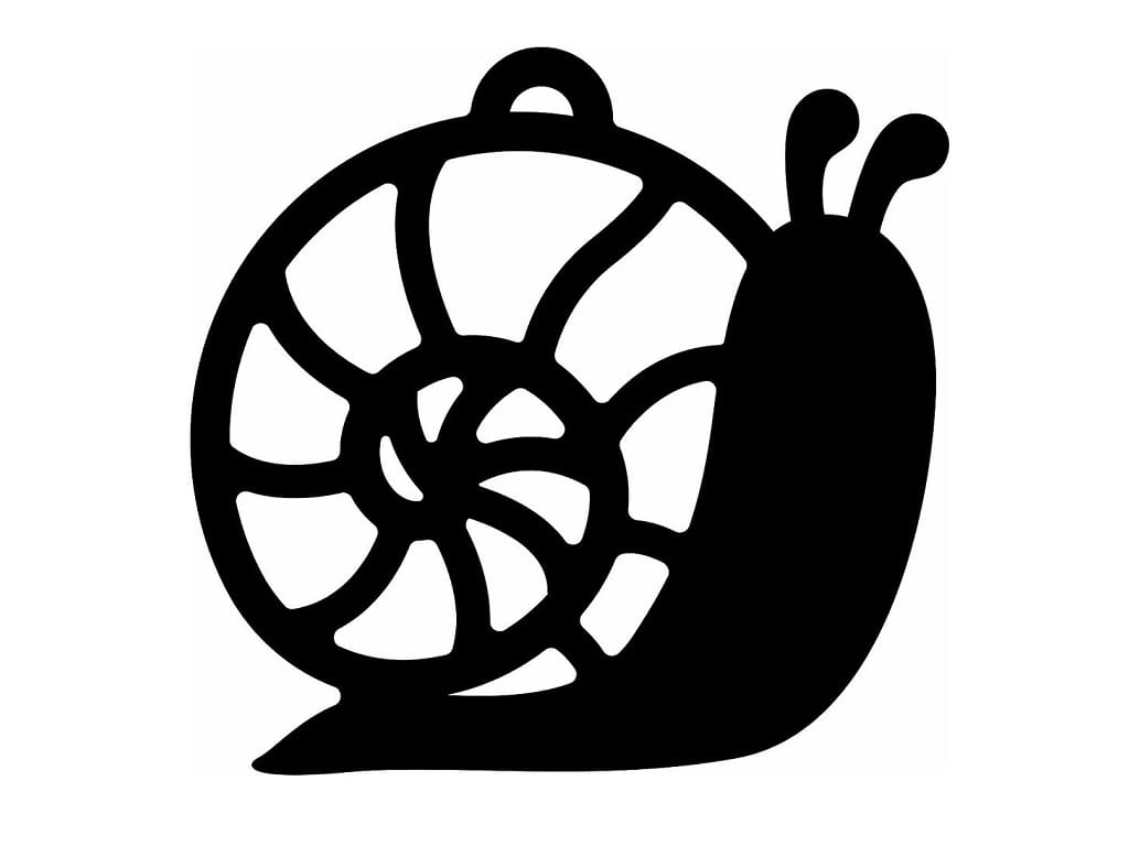 Laser Cut Snail Christmas Tree Ornament