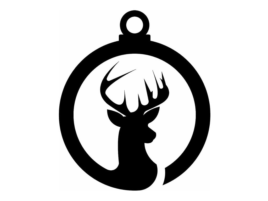 Laser Cut Unique Reindeer Christmas Tree Ornament