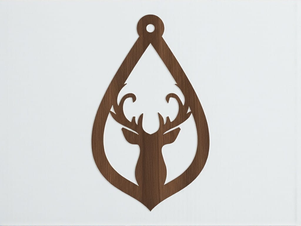 Laser Cut Elk Christmas Tree Ornament