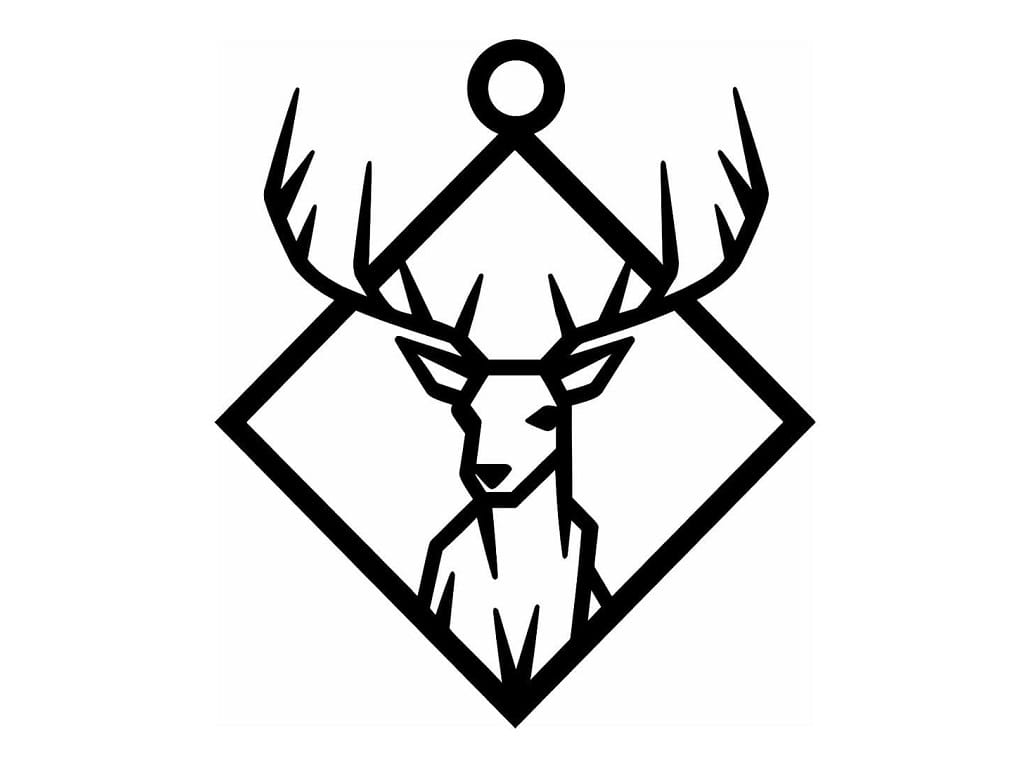 Laser Cut Deer Hanging Ornament