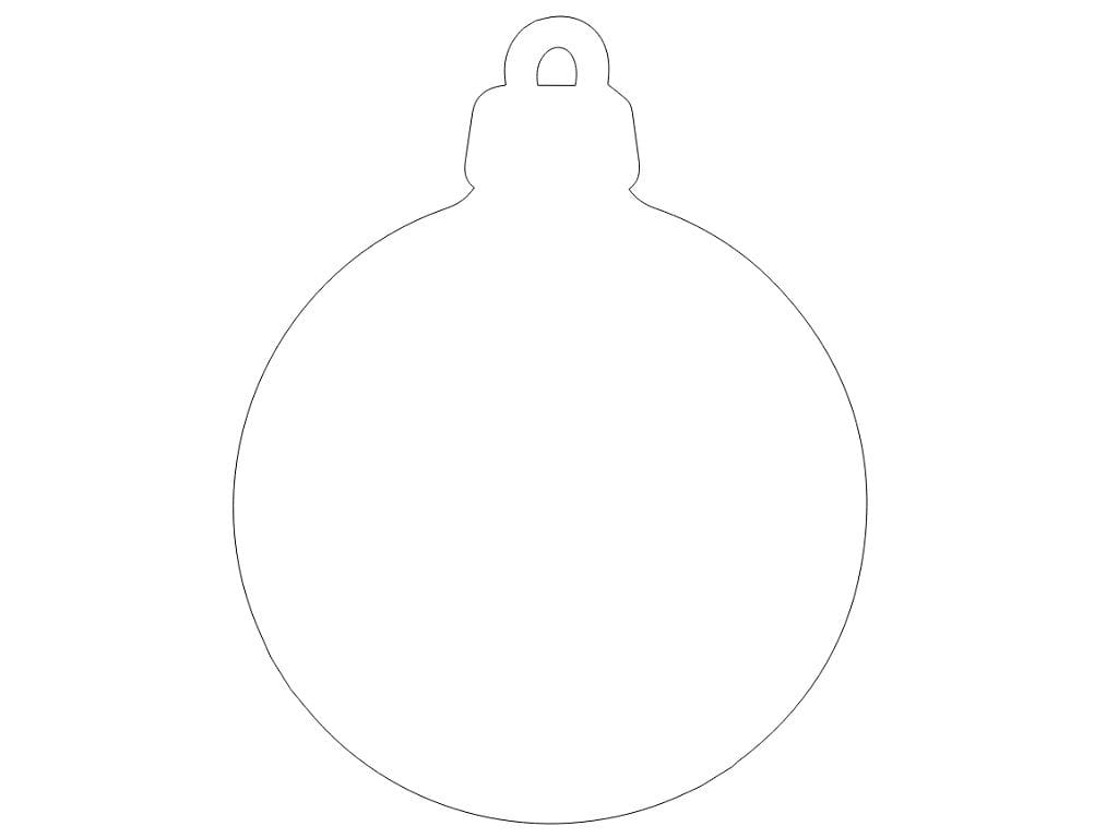 Laser Cut Blank Christmas Ball