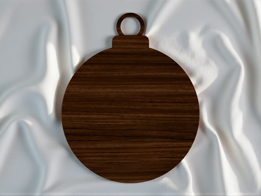 Laser Cut Blank Christmas Bauble Festive Ornament