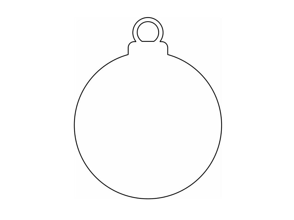 Laser Cut Blank Christmas Bauble Festive Ornament