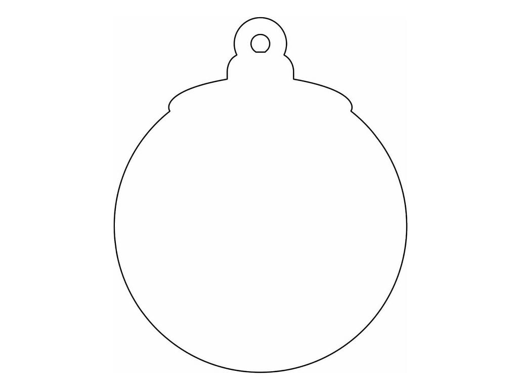 Laser Cut Blank Christmas Tree Ornament
