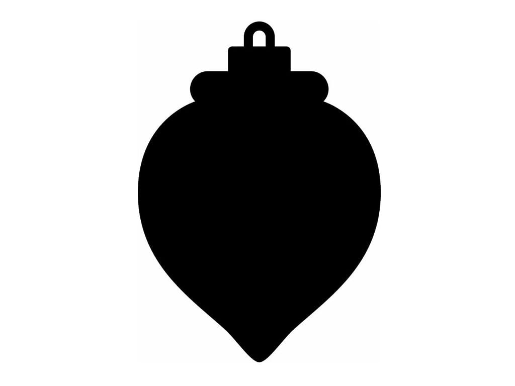 Laser Cut Christmas Light Bulb Ornament