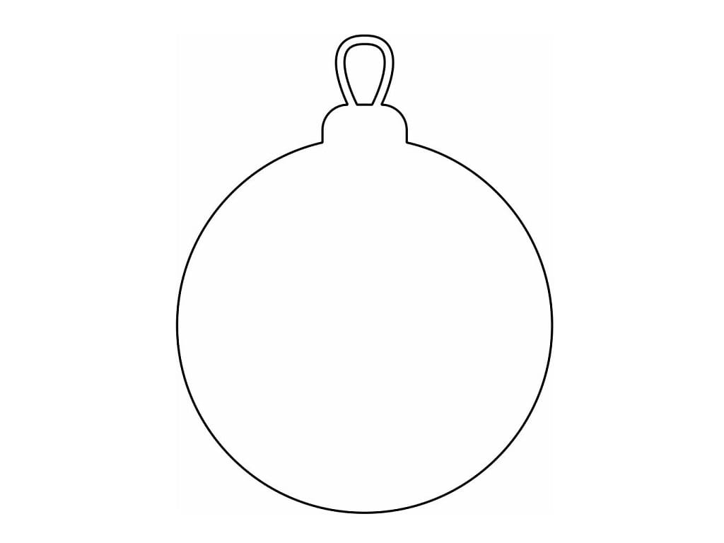 Laser Cut Decorative Christmas Bauble Blank
