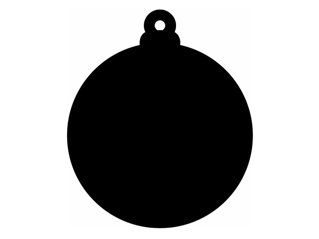 Laser Cut Round Christmas Bauble Blank