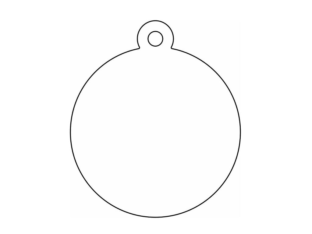 Laser Cut Wooden Christmas Bauble Blank