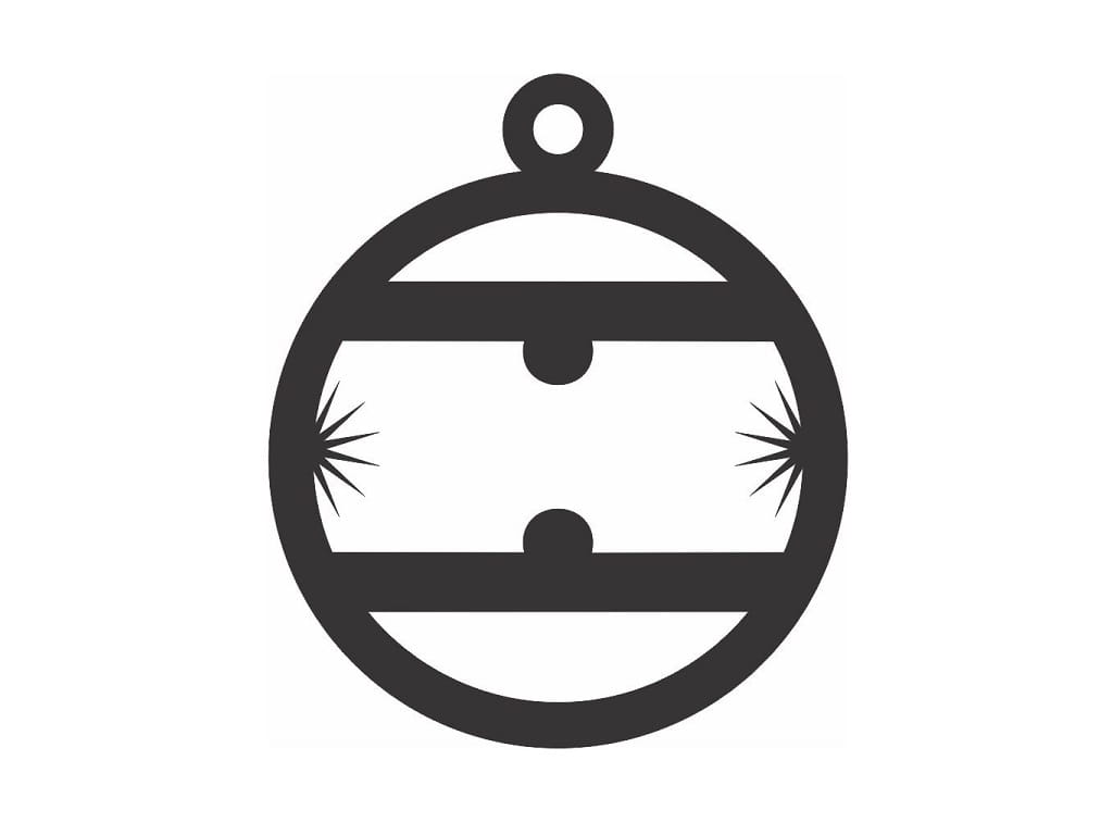 Laser Cut Decorative Christmas Ball Ornament
