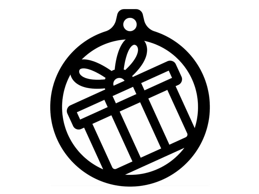 Laser Cut Gift Box Christmas Ball