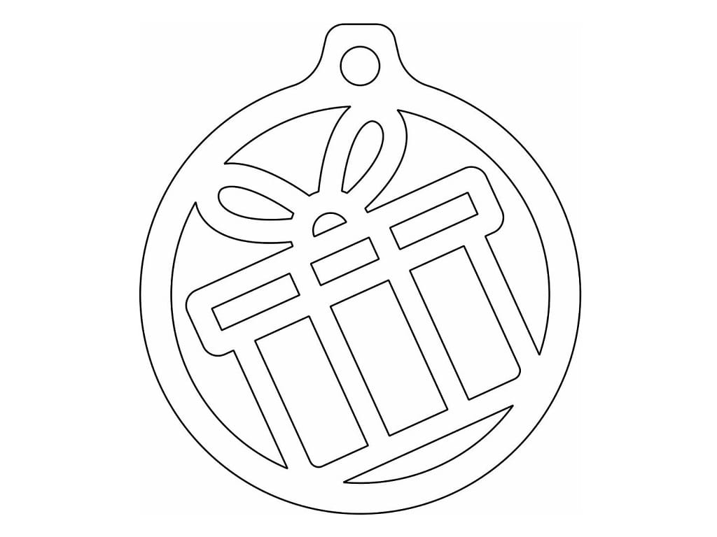 Laser Cut Gift Box Christmas Ball