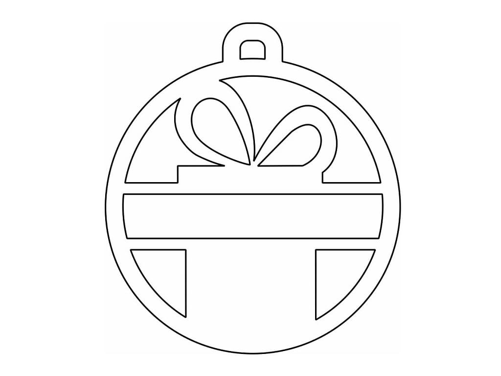 Laser Cut Personalised Gift Box Ornament