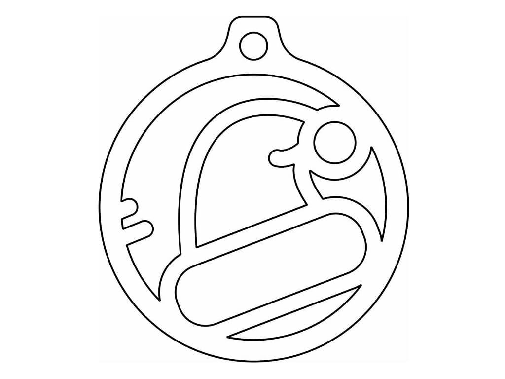 Laser Cut Santa Hat Christmas Bauble