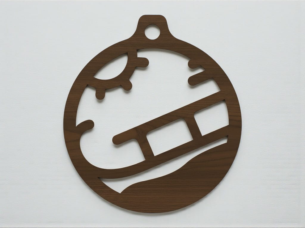 Laser Cut Santa Sleigh Christmas Ornament