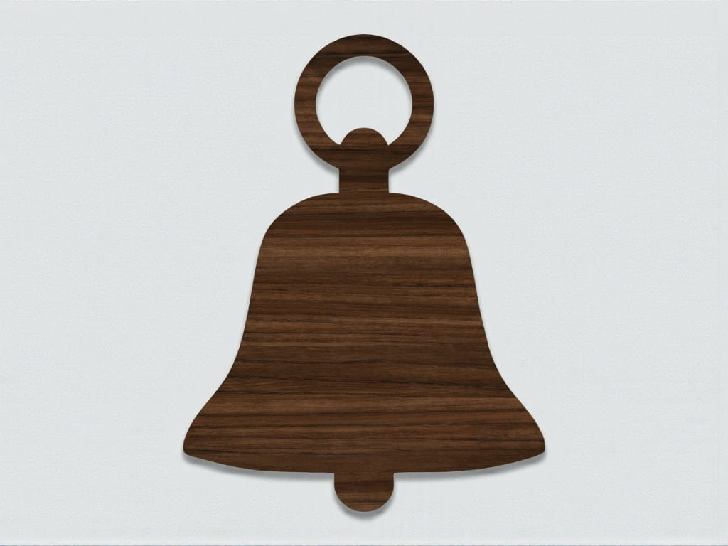 Laser Cut Bell Hanging Ornament