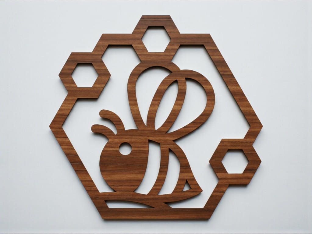 Laser Cut Bumble Bee Christmas Tree Ornament