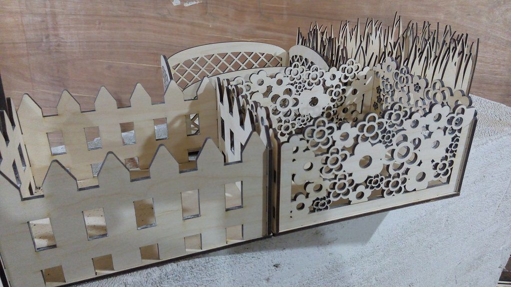 Laser Cut Wooden Storage Basket Collection