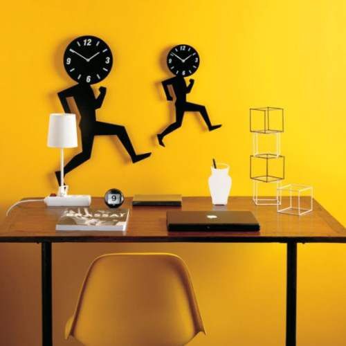 Laser Cut Running Man Wall Clock