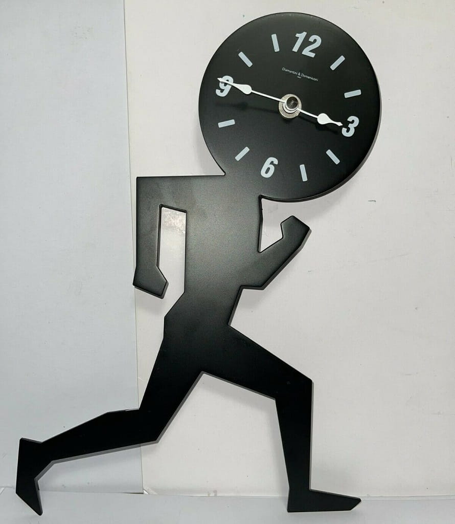 Laser Cut Running Man Wall Clock