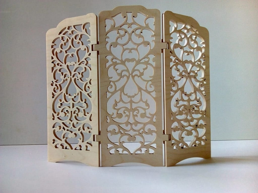 Laser Cut Decorative Folding Screen