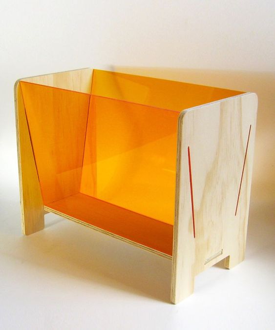 Laser Cut Newspaper Magazine Storage Rack