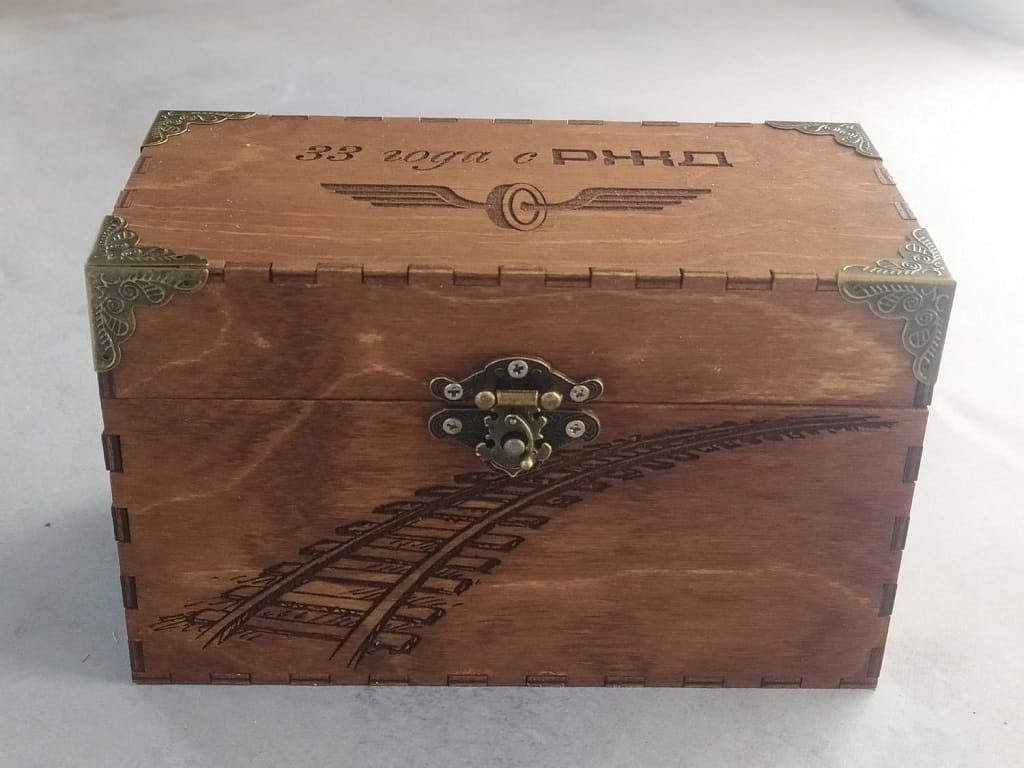 Laser Cut Wooden Antique Jewelry Casket Box